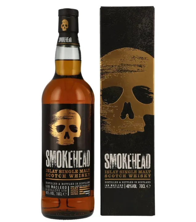 Smokehead Islay Single Malt Scotch Whisky Smokehead Peated New Release 2018 / 40 % vol / 0,7 Liter-Flasche in Geschenkdose