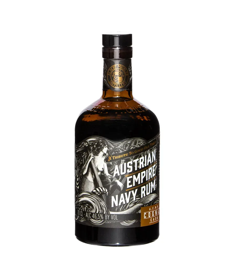 Austrian Empire Navy Rum A.E.N.R. Cognac Cask / 46,5 % Vol. / 0,7 Liter-Flasche in Geschenkdose