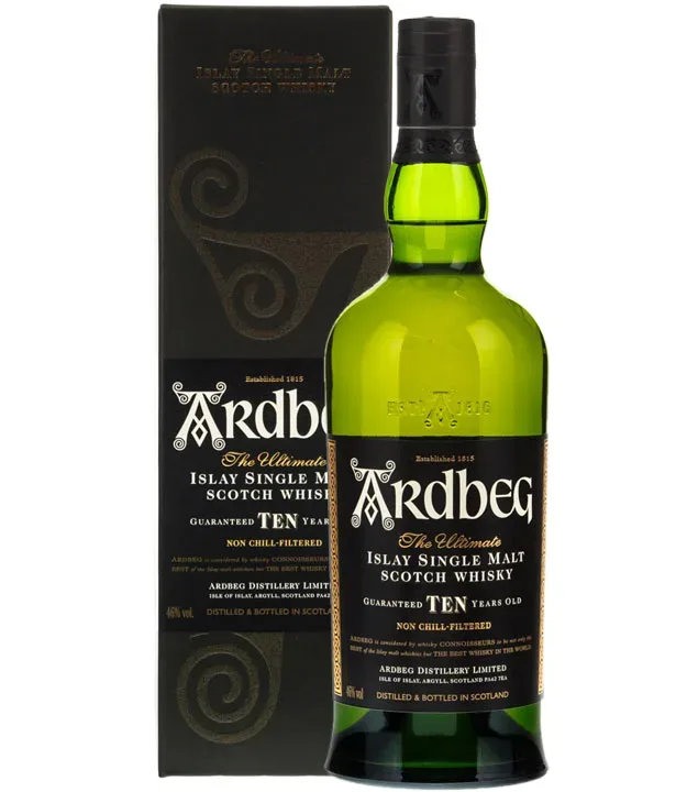 Ardbeg Ten 10 Jahre Islay Single Malt Scotch Whisky / 46 % Vol. / 1,0 Liter-Flasche in Geschenkbox