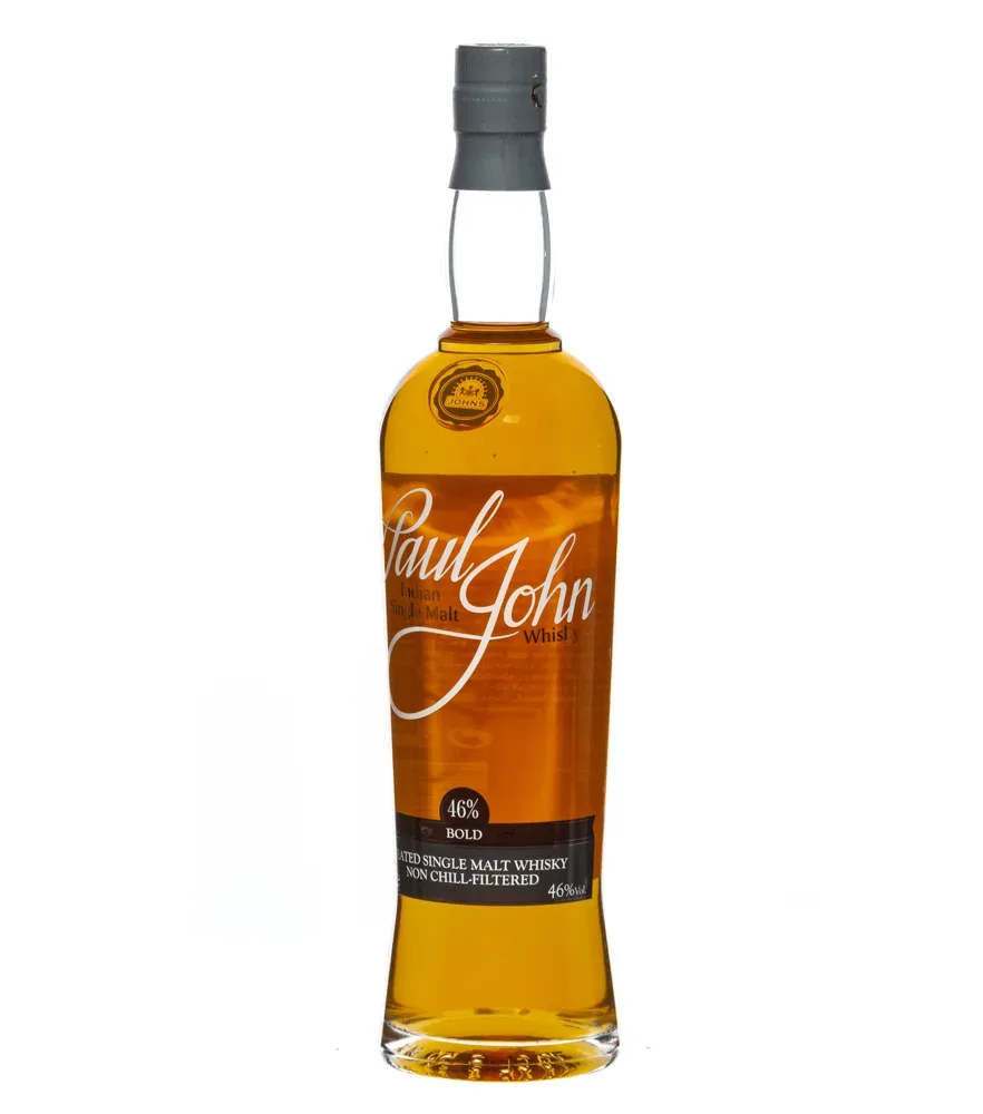 Paul John Bold Peated Single Malt Whisky / 46 % Vol. / 0,7 Liter-Flasche in Geschenkdose