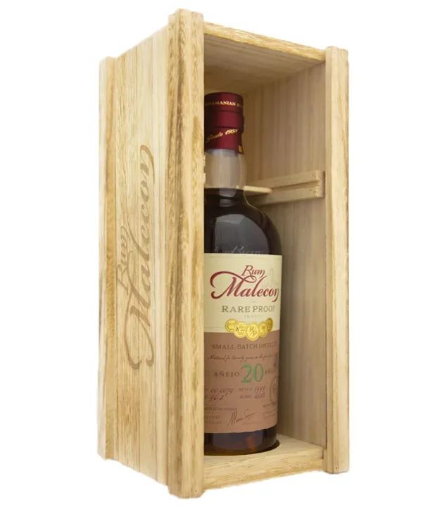 Rum Malecon 20 Years Old Rare Proof / 48,4 % Vol. / 0,7 Liter-Flasche in Holzbox