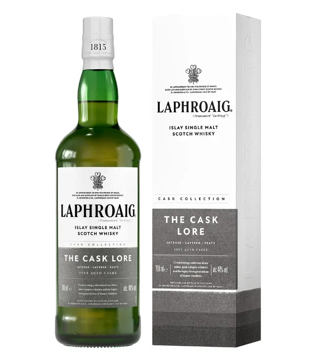 Laphroaig The Cask Lore Islay Single Malt Scotch Whisky / 48 % vol / 0,7 Liter-Flasche