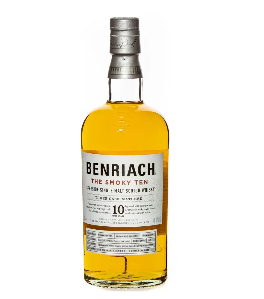 Benriach The Smoky Ten Speyside Single Malt Scotch Whisky / 46 % Vol. / 0,7 Liter-Flasche in Geschenkdose