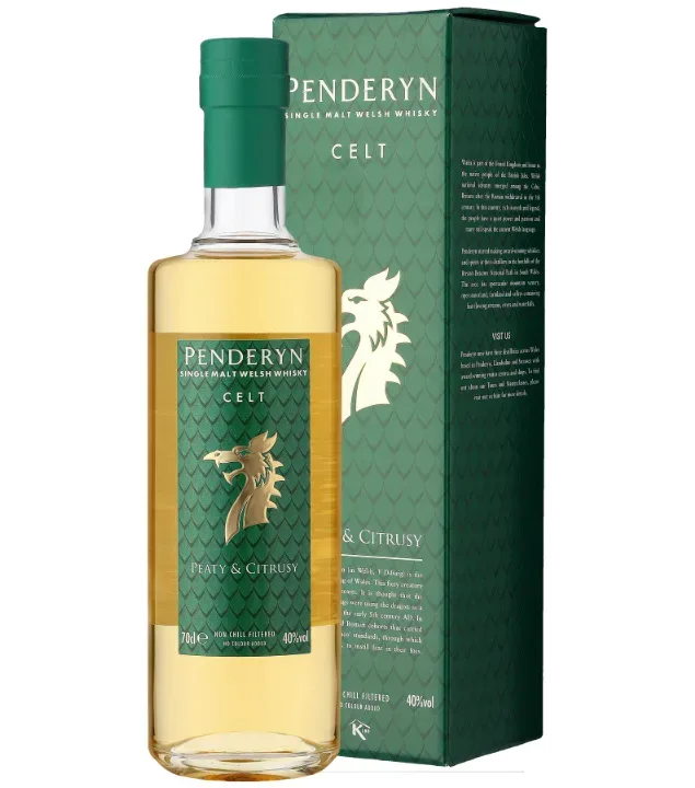 Penderyn Celt Single Malt Welsh Whisky / 40 % vol / 0,7 Liter-Flasche in Geschenkbox