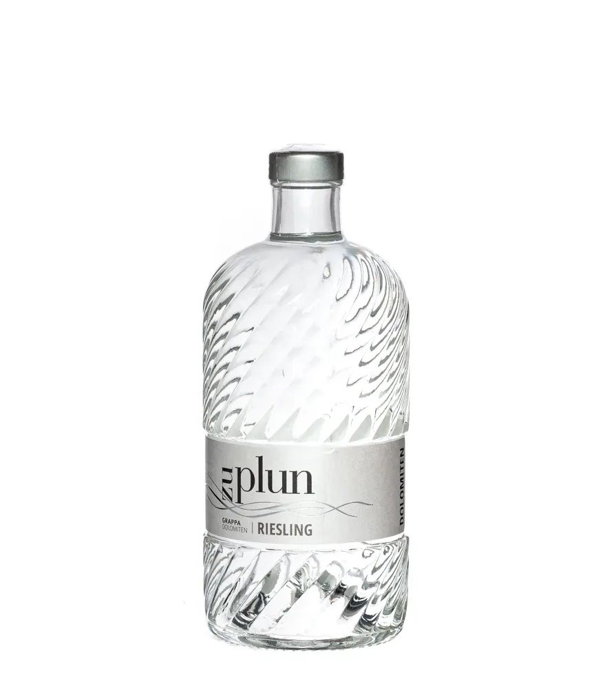 Zu Plun: Grappa Dolomiten Riesling / 42 % Vol. / 0,5 Liter-Flasche