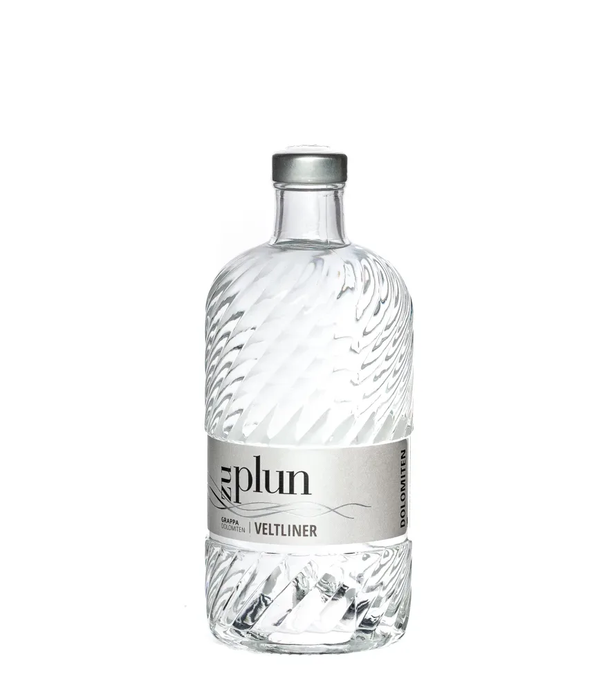 Zu Plun: Grappa Dolomiten Veltliner / 42 % Vol. / 0,5 Liter-Flasche