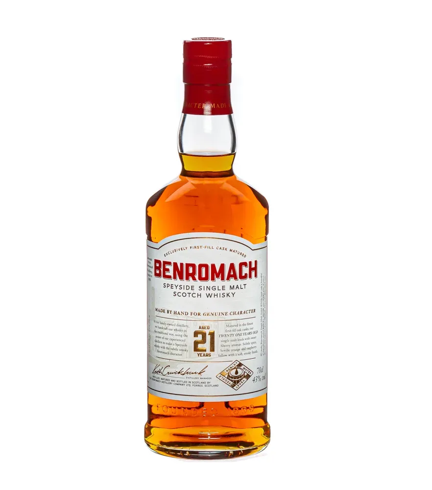 Benromach 21 Years Speyside Single Malt Scotch Whisky / 43 % Vol. / 0,7 Liter-Flasche in Geschenkbox