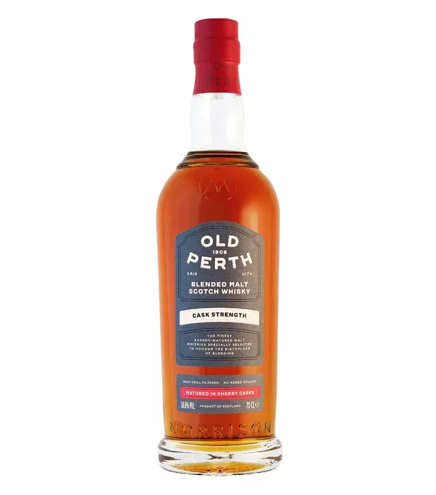 Old Perth Cask Strength Blended Malt Scotch Whisky / 58,6 % Vol. / 0,7 Liter-Flasche in Geschenkkarton