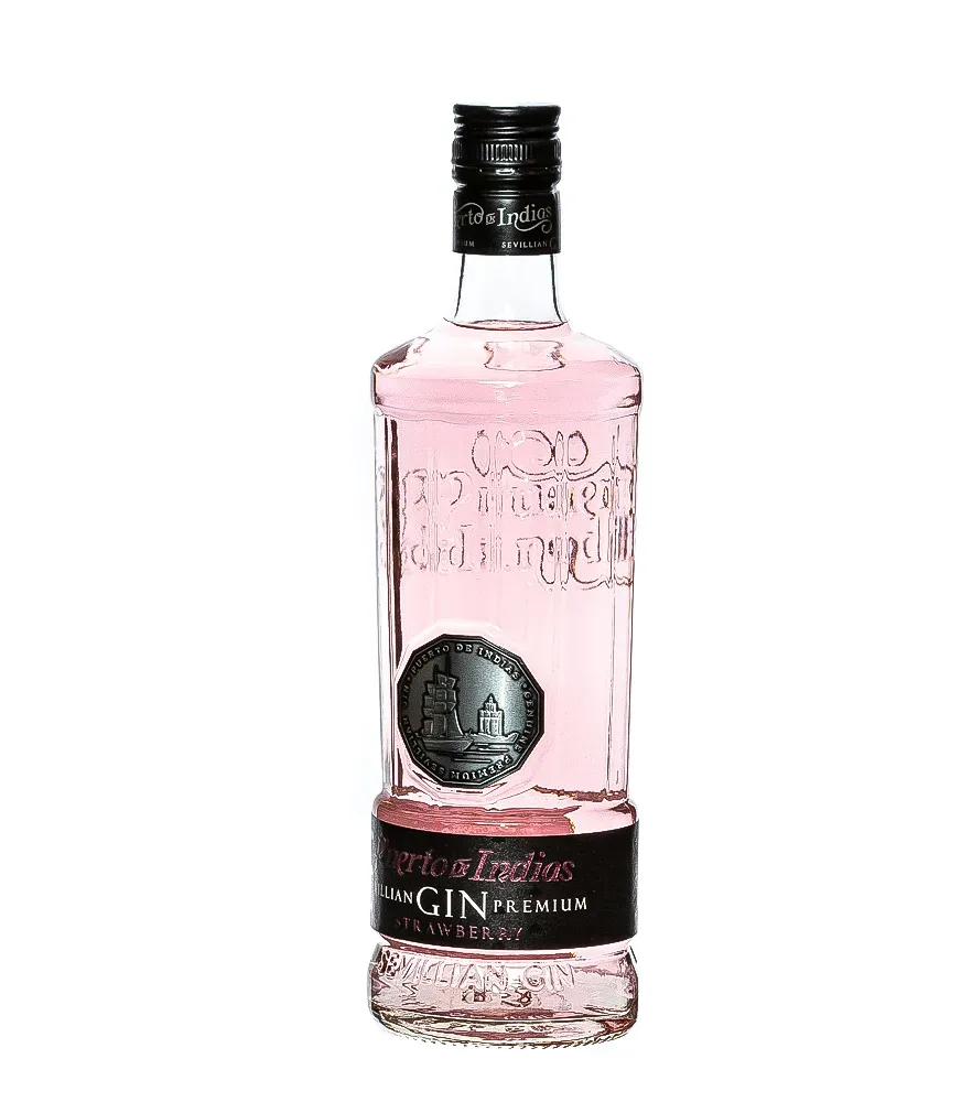 Puerto de Indias Strawberry Sevillian Gin Premium / 37,5 % Vol. / 0,7 Liter-Flasche