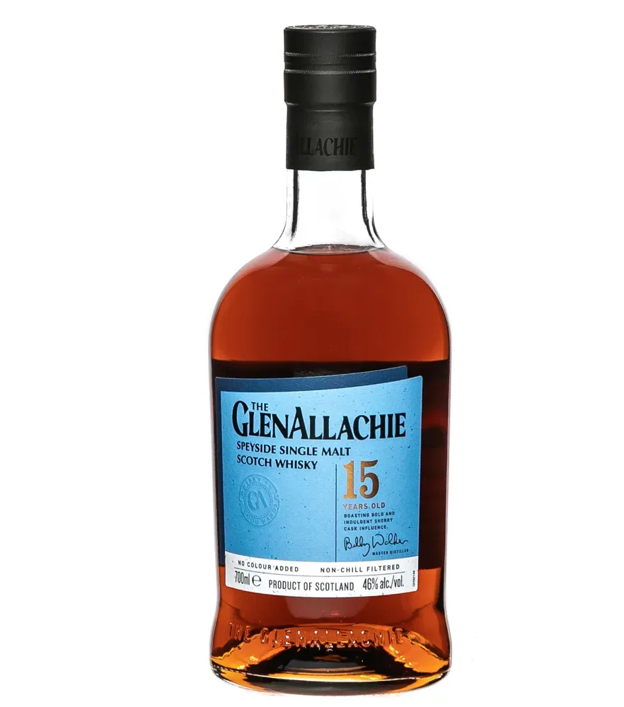 GlenAllachie 15 Years Speyside Single Malt Scotch Whisky / 46 % Vol. / 0,7 Liter-Flasche in Geschenkkarton