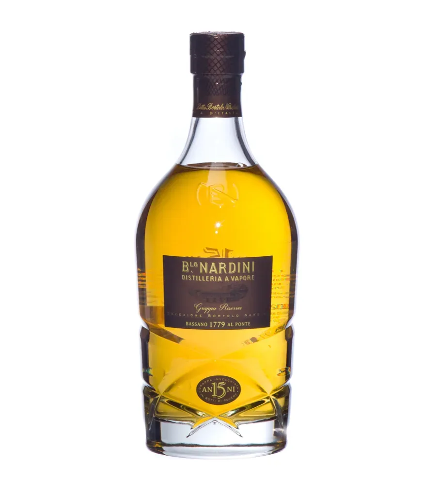 Nardini Grappa Riserva 15 Jahre Selezione / 45 % Vol. / 0,7 Liter-Flasche in Geschenkkarton