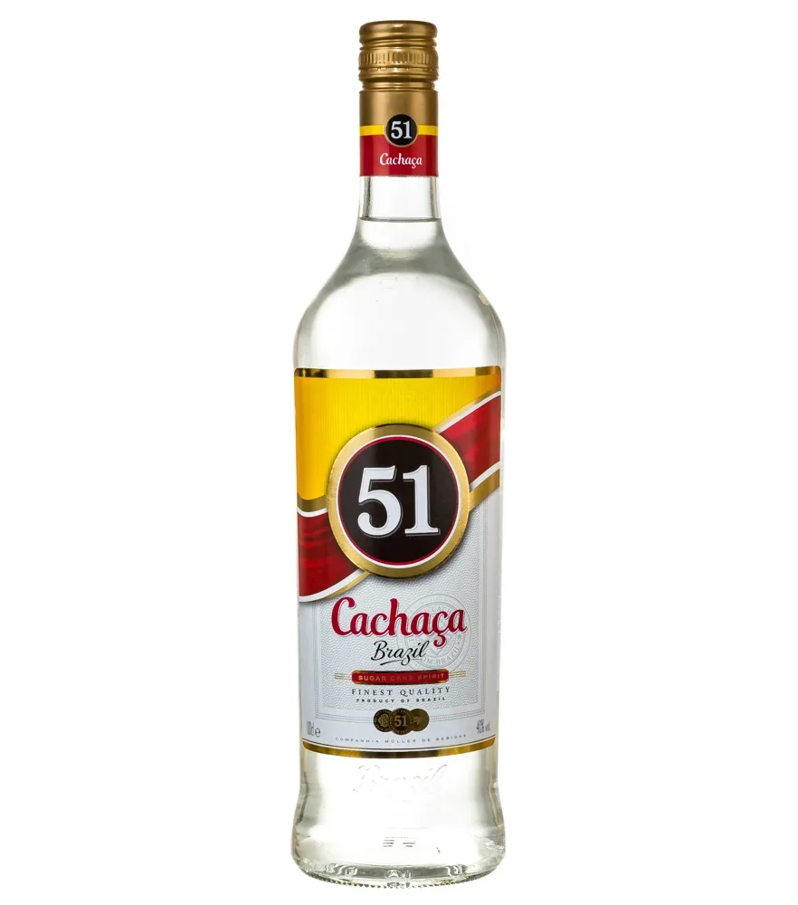 Cachaça 51 Pirassununga Zuckerrohrschnaps / 40 % vol / 1,0 Liter-Flasche