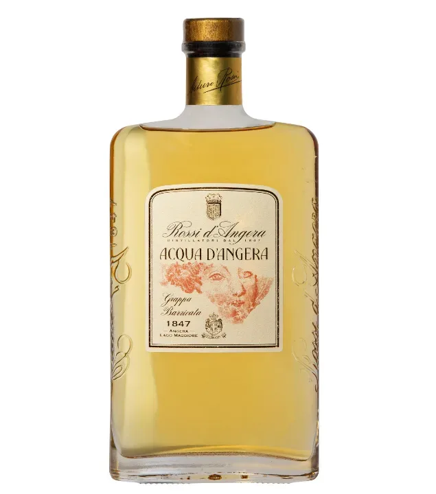 Rossi d'Angera Acqua d'Angera Grappa Barricata / 43 % Vol. / 0,5 Liter-Flasche in Geschenkverpackung