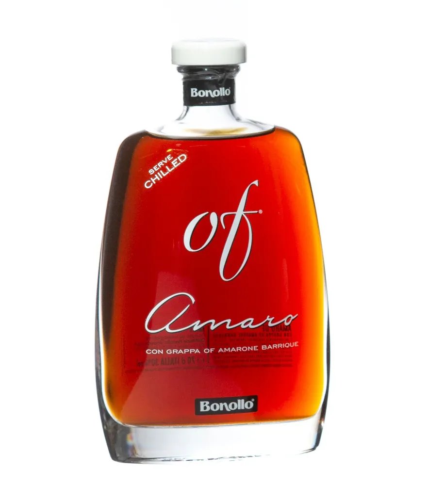 Bonollo Of Amaro Kräuterlikör / 30 % Vol. / 0,7 Liter-Flasche in Geschenkkarton