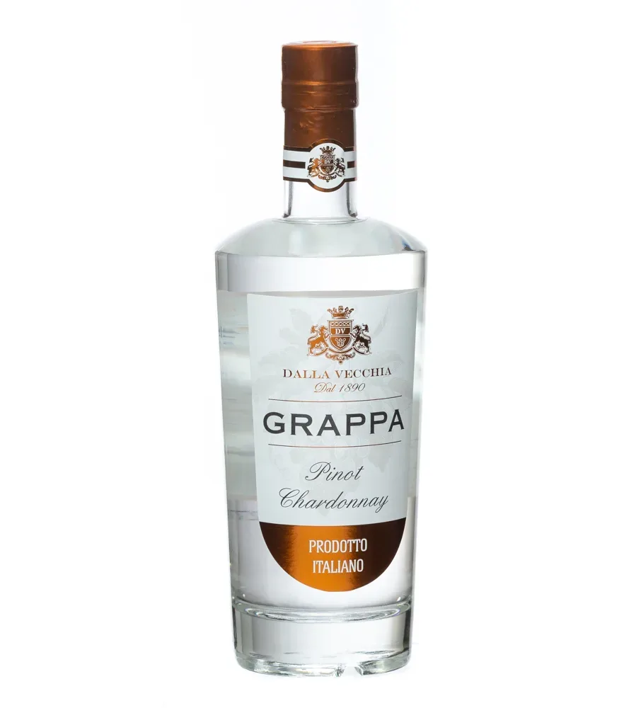 Dalla Vecchia Grappa Pinot Chardonnay / 40 % Vol. / 0,5 Liter-Flasche