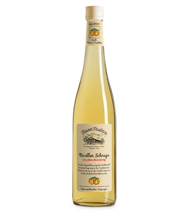 Hauser Tradition Marillen Schnaps mit Honig / 35 % Vol. / 0,7 Liter-Flasche