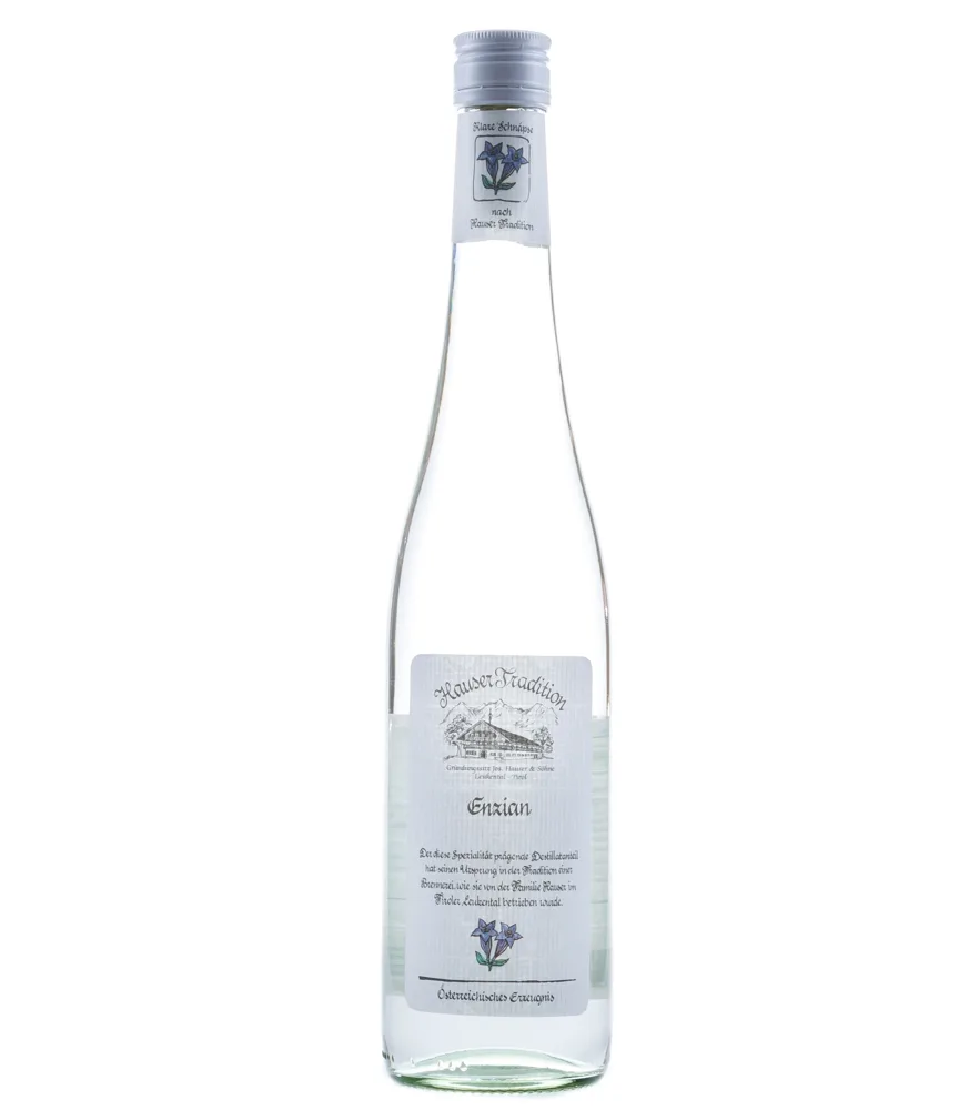 Hauser Tradition Enzian Schnaps /  37,5 % Vol. / 0,7 Liter