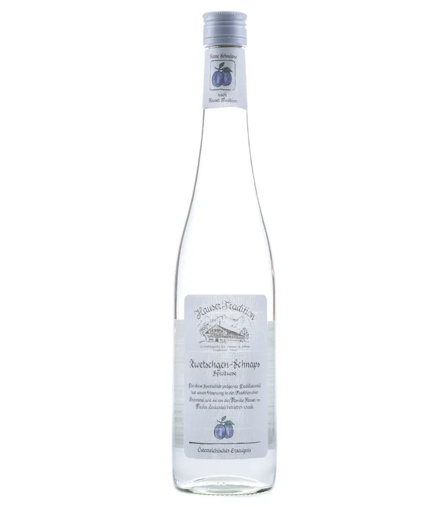 Hauser Tradition Zwetschgen Schnaps / 35% Vol. / 0,7 Liter