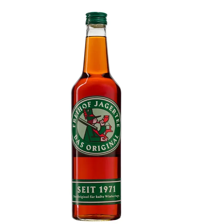 Freihof Jagertee, legendäre Spezialität aus den Alpen / 40 % Vol. / 0,7 Liter-Flasche