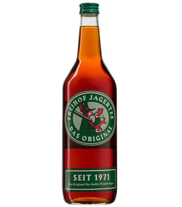 Freihof Jagertee Original Jägertee aus Österreich / 40 % Vol. / 1,0 Liter-Flasche