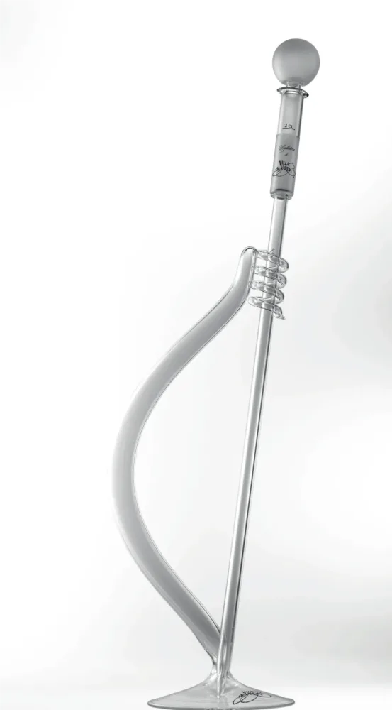 Villa de Varda: Dosierhilfe Pipette für Grappa Großflaschen – Spillatore aus Glas / Höhe: 70cm