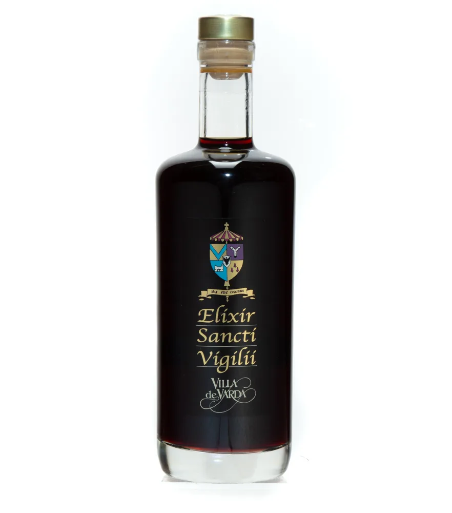 Villa de Varda Elixir Sancti Vigilii Amaro di Erbe e Radici / 28 % Vol. / 0,7 Liter-Flasche in Geschenkkarton