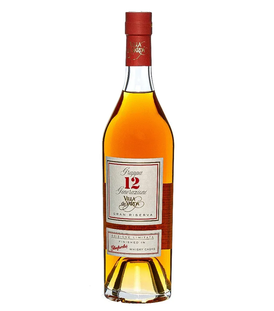 Villa de Varda Grappa 12 Generazioni Gran Riserva Glenfarclas Whisky Cask / 42 % Vol. / 0,7 Liter-Flasche in Geschenkdose
