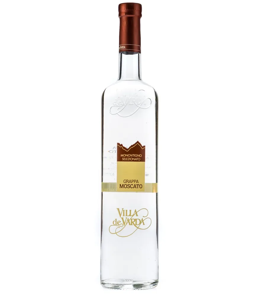 Villa de Varda Grappa Moscato Monovitigno - Grappa aus Moscato-Trauben / 40 % Vol. / 0,7 L Flasche