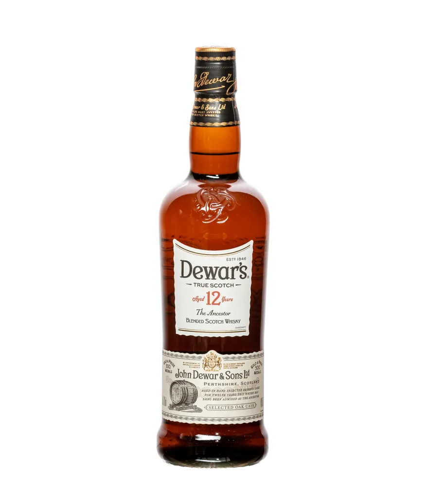 Dewar's 12 Years The Ancestor Blended Scotch Whisky / 40 % Vol. / 0,7 Liter-Flasche in Geschenkbox