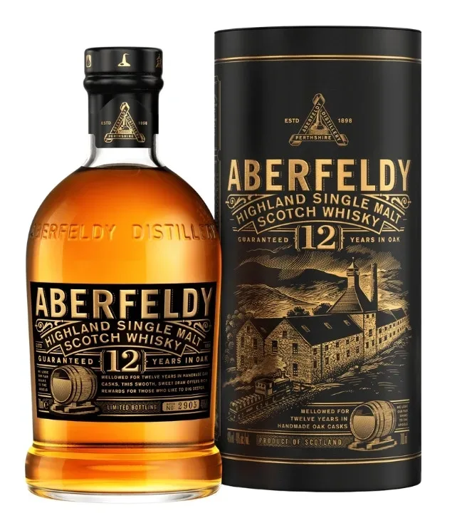 Aberfeldy 12 Years Highland Single Malt Scotch Whisky / 40 % Vol. / 0,7 Liter-Flasche in Geschenkdose