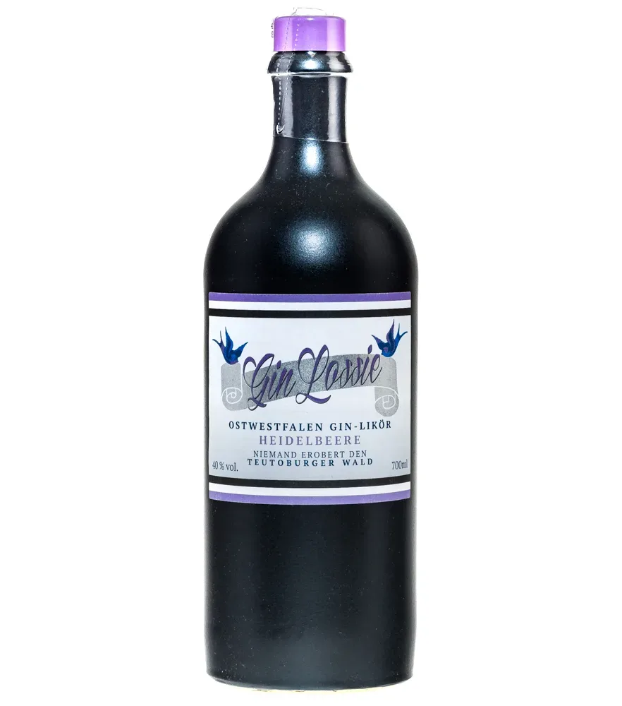 Gin Lossie Ostwestfalen Gin-Likör Heidelbeere / 40 % Vol. / 0,7 Liter-Flasche