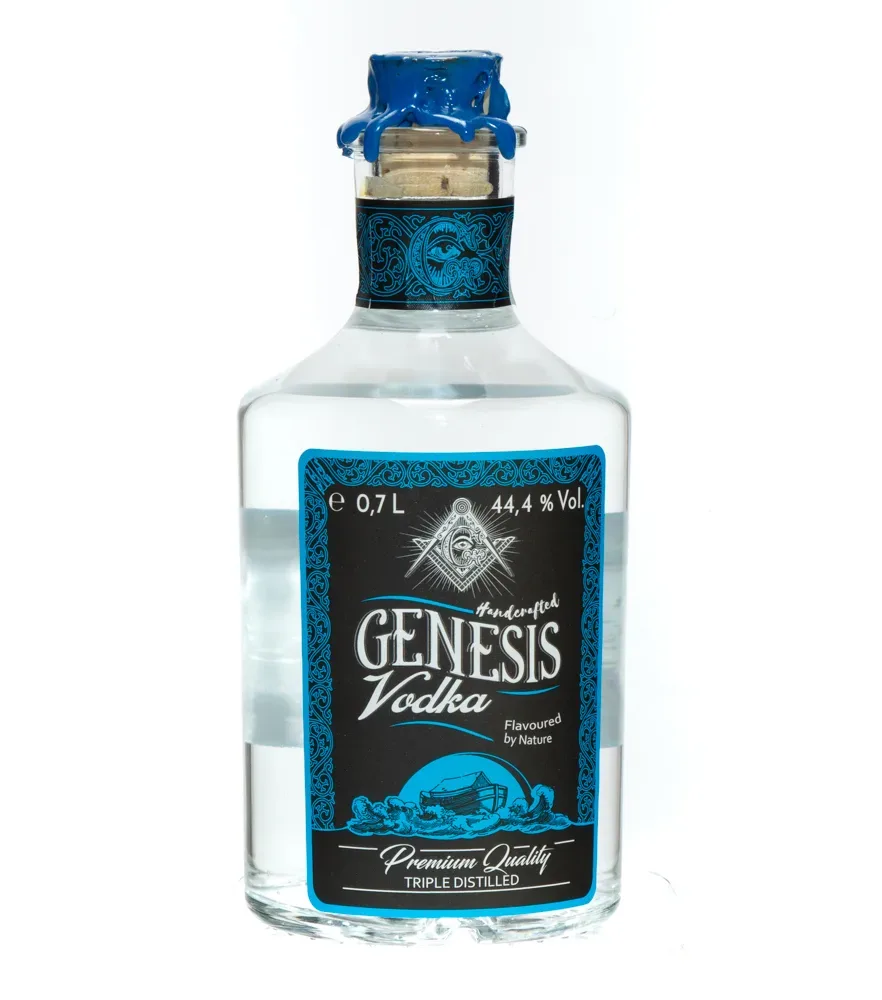 Genesis Vodka: dreifach destillierter Premium Wodka mit Erdfilterung / 44,4% Vol./ 0,7 Liter-Flasche