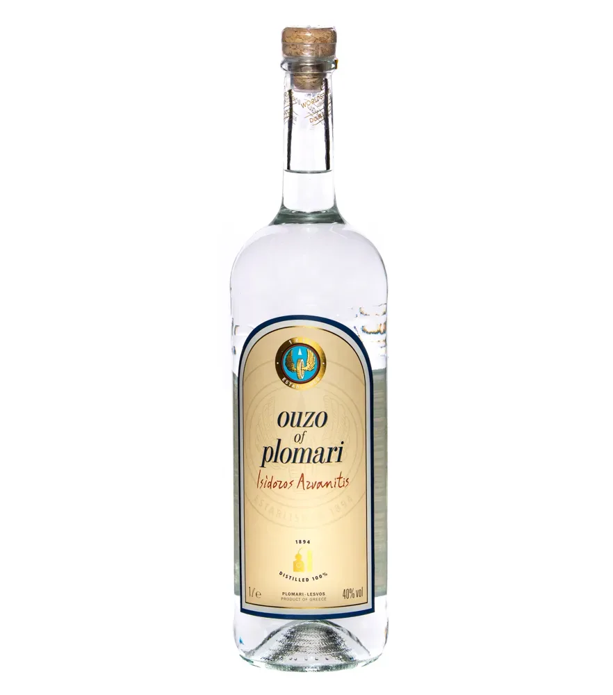 Ouzo of Plomari Isidoros Arvanitis / 40 % Vol. / 1,0 Liter-Flasche