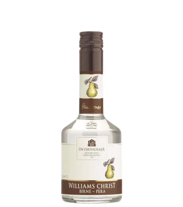 Unterthurner Williams Christ Birnenbrand / 39 % Vol. / 0,2 Liter-Flasche