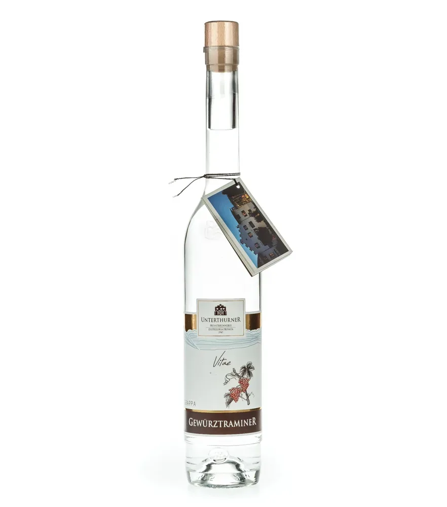 Unterthurner Grappa Gewürztraminer / 42 % vol. / 0,5 Liter-Flasche