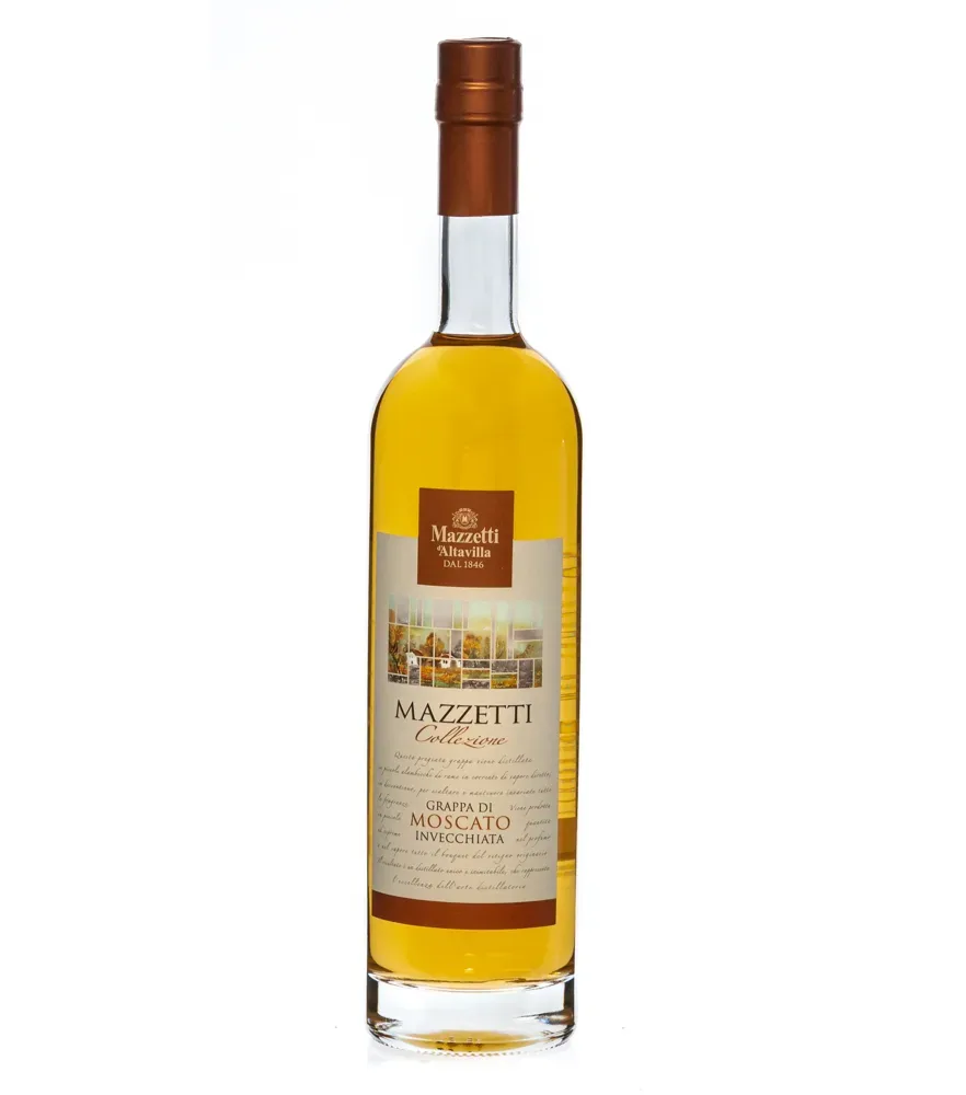 Mazzetti d’Altavilla Grappa di Moscato Barricata / 43 % Vol. / 0,7 Liter-Flasche