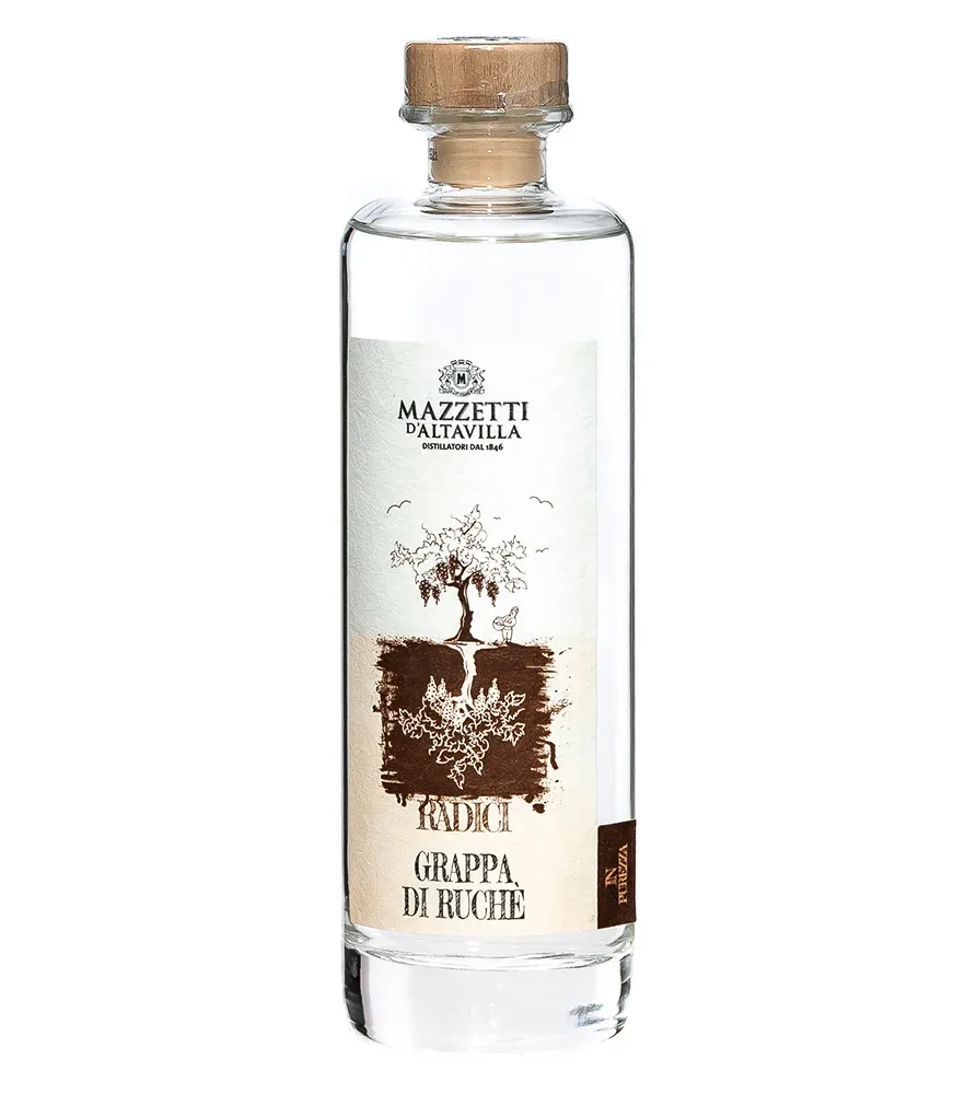 Mazzetti d’Altavilla Grappa di Ruchè Radici / 43 % vol / 0,5 Liter-Flasche in Geschenkdose