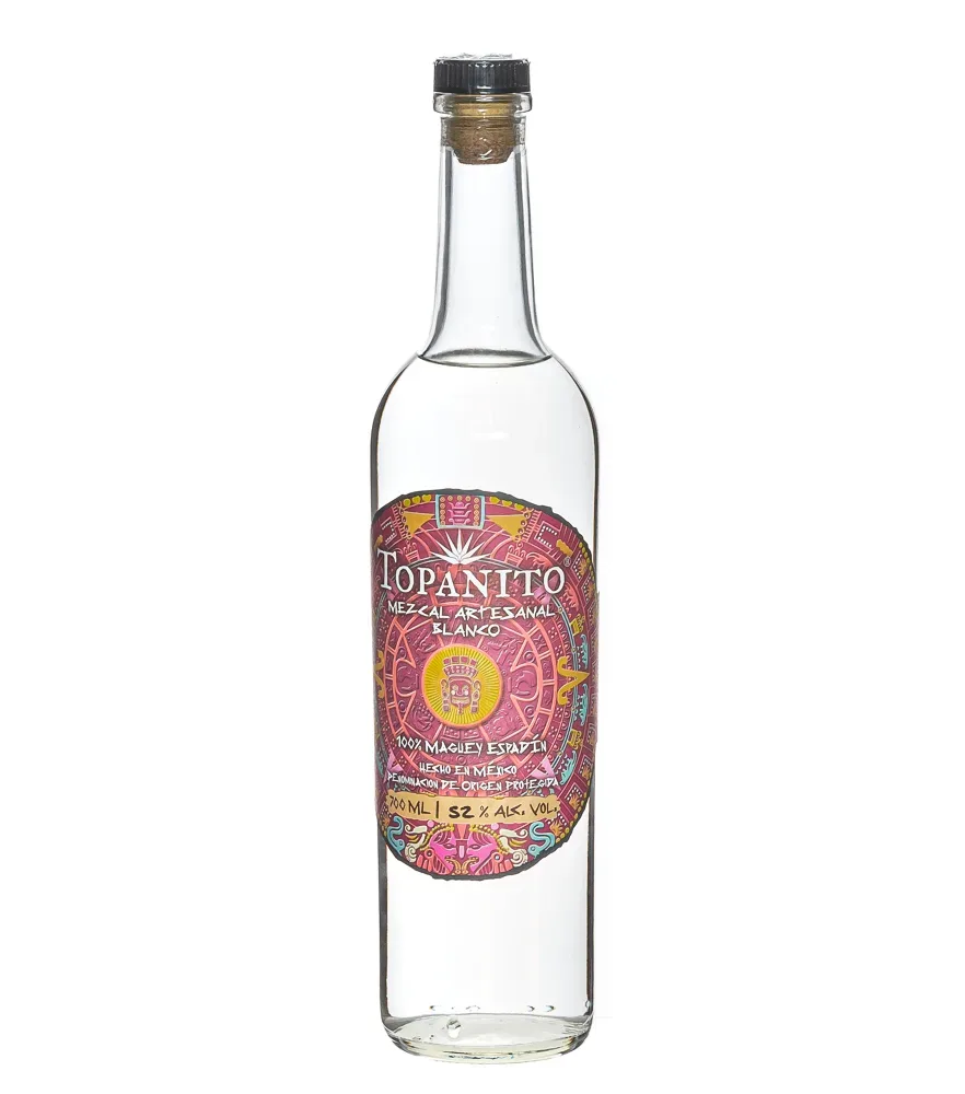 Topanito Mezcal Artesanal Blanco 100 % Maguey Espadin / 52 % Vol. / 0,7 Liter-Flasche