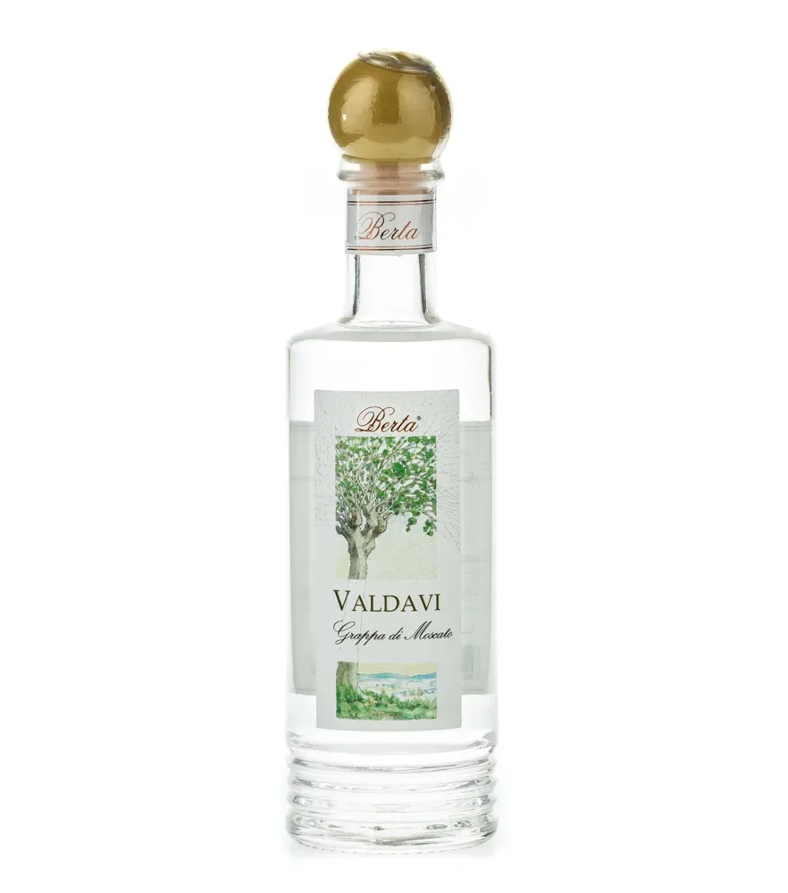 Distillerie Berta Valdavi - Grappa di Moscato / 40 % vol. / 0,2 Liter-Flasche