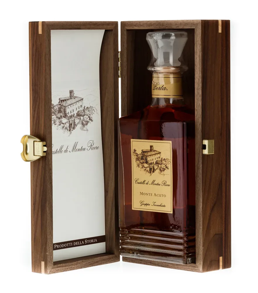 Berta Monte Acuto Grappa Invecchiata / 42 % Vol. / 0,7 Liter-Flasche in Metalldose