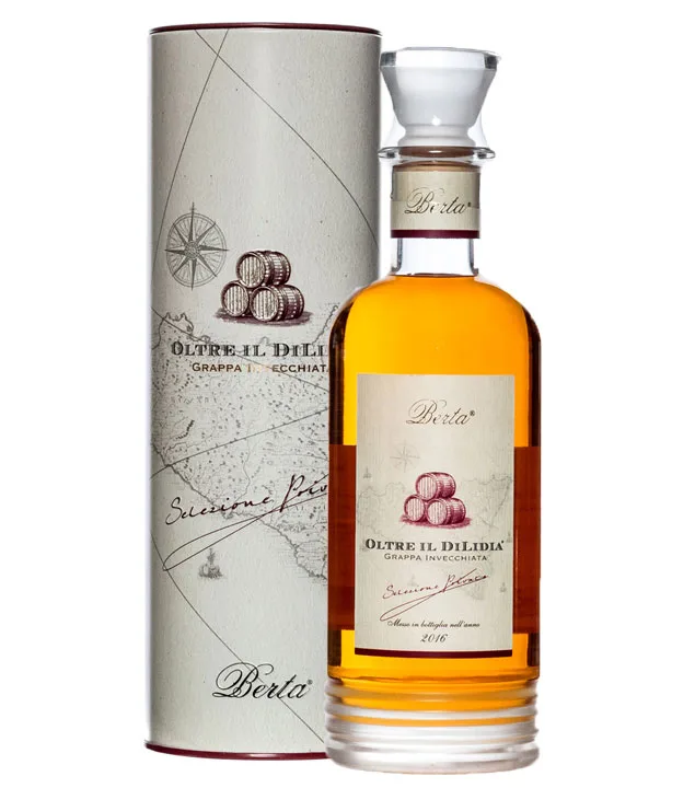 Berta: Oltre Il DiLidia Riserva Grappa Invecchiata / 43 % vol. / 0,7 Liter-Flasche in Geschenkbox