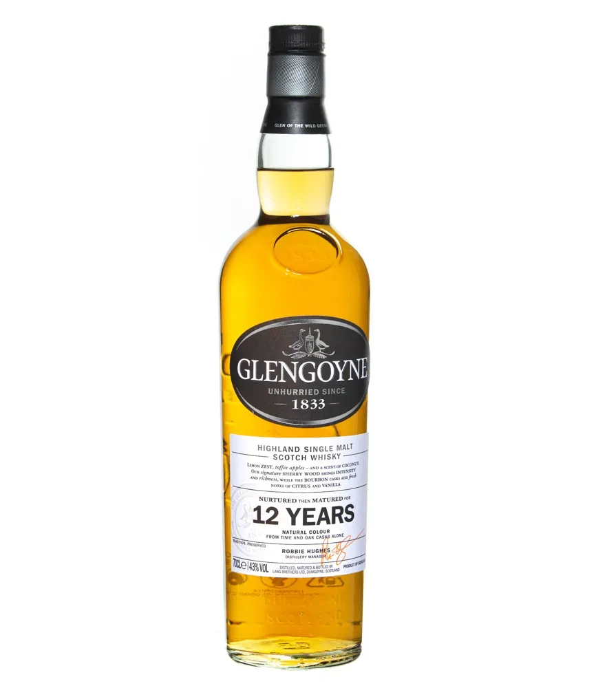 Glengoyne 12 Jahre Highland Single Malt Scotch Whisky / 43 % Vol. / 0,7 Liter-Flasche in Geschenkdose