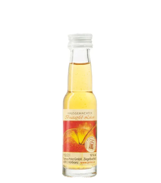 Prinz Bratapfel Likör Miniatur/ 16 % Vol. / 0,02 Liter-Flasche