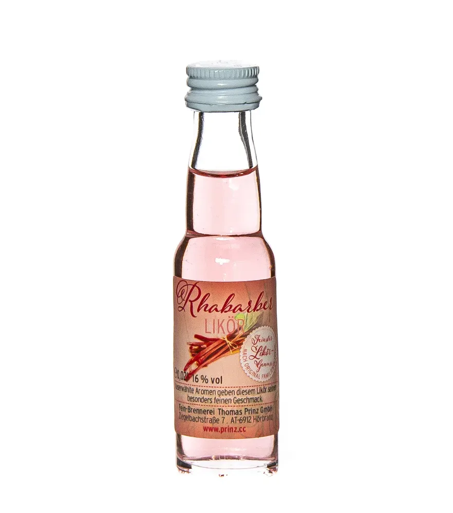 Prinz: Rhabarber-Likör / 16% Vol. / 0,02 Liter - Flasche