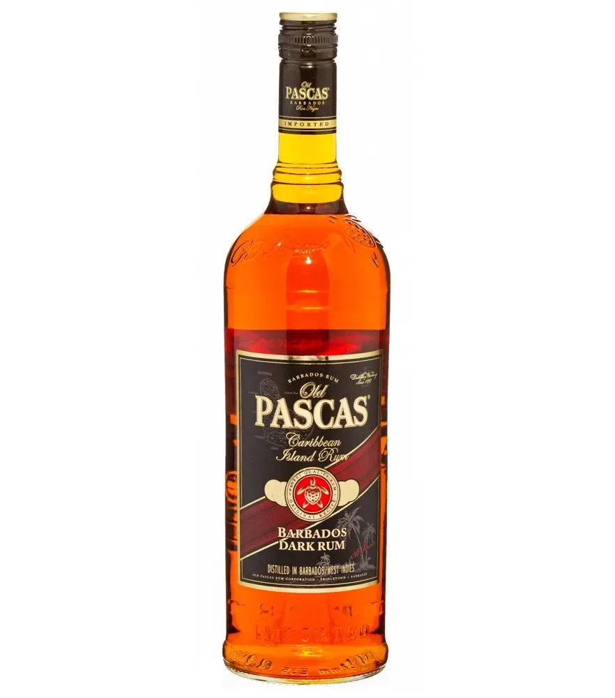 Old Pascas Barbados Dark Rum / 37,5 % Vol. / 1,0 Liter-Flasche