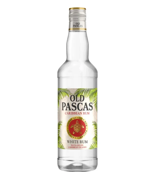 Old Pascas Caribbean White Rum / 37,5 % Vol. / 0,7 Liter-Flasche