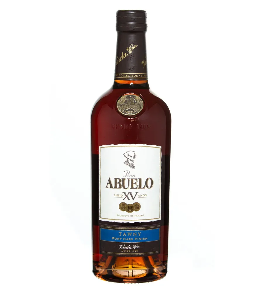 Ron Abuelo XV Años Tawny Port Cask Finish / 40 % Vol. / 0,7 Liter-Flasche in Geschenkschatulle