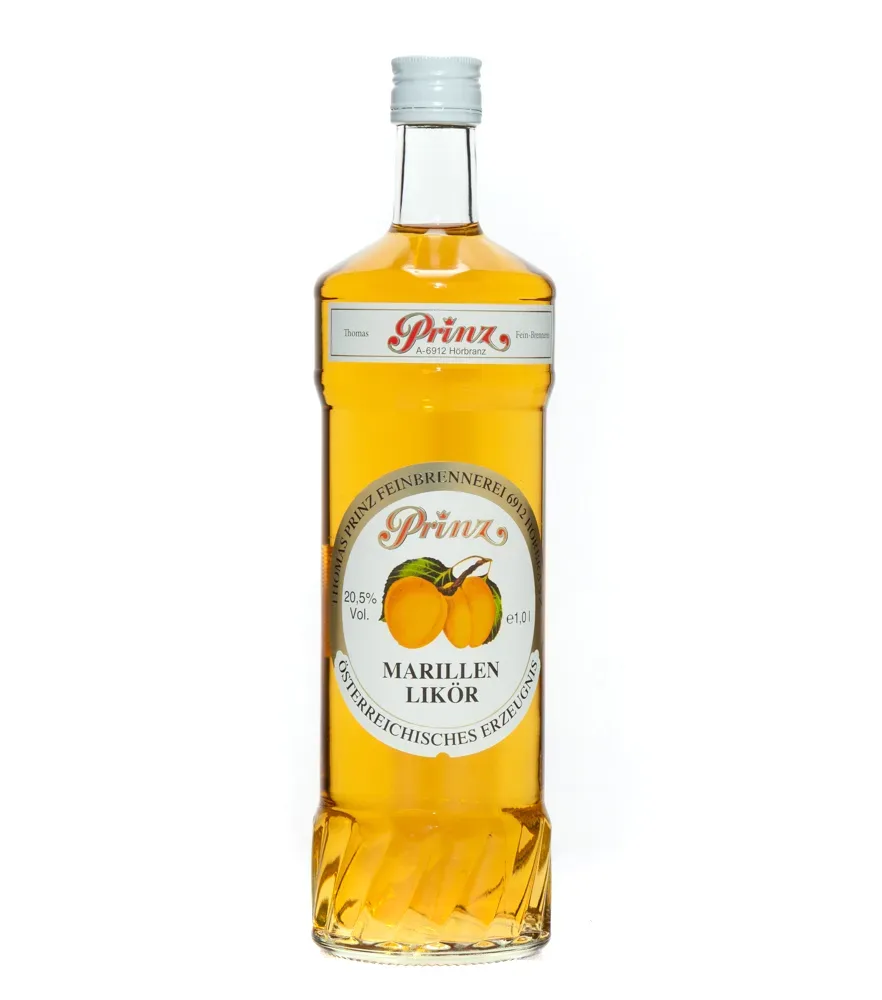 Prinz Marillenlikör - Likör aus Marillen / 20,5 % Vol. / 1,0 Liter-Flasche