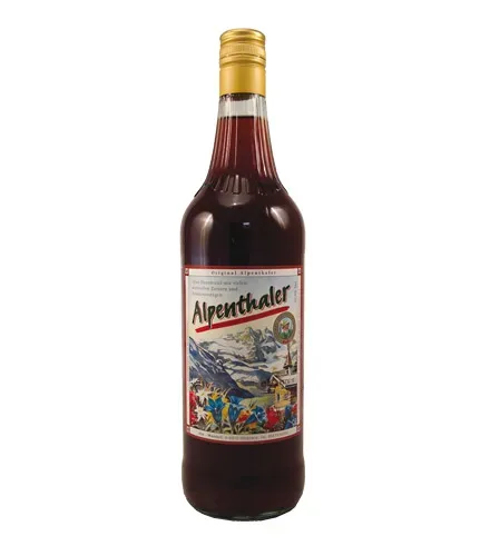 Prinz Alpenthaler Kräuterlikör mit echten Bergheublumen / 20,5 % Vol. / 1,0 Liter-Flasche