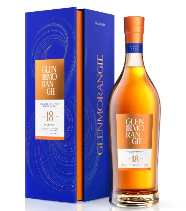 Glenmorangie 18 Years The Infinita Highland Malt Scotch Whisky / 43 % vol / 0,7 l in Geschenkschatulle